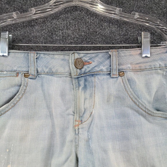 Vigoss Womens Jean Shorts Blue Size 9 Denim 5 Pocket Cotton Blend - Picture 6 of 16